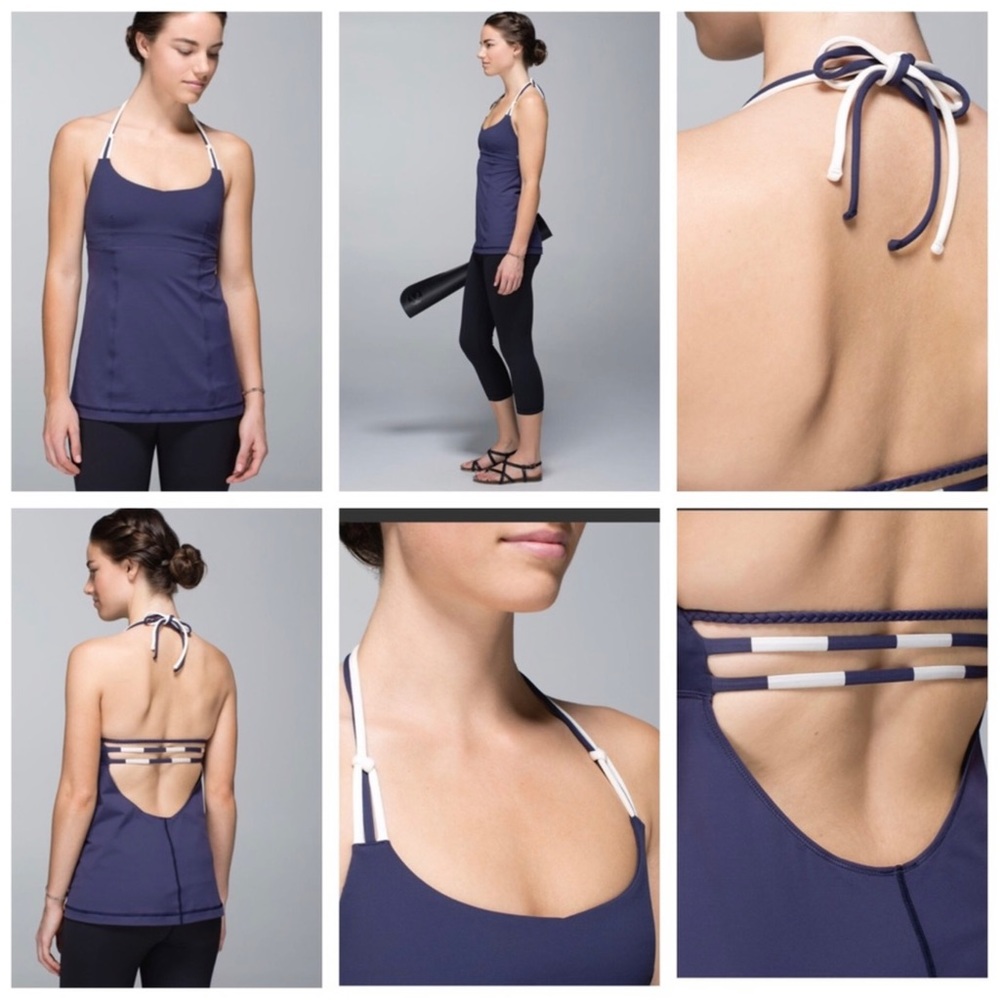Lululemon Alight Halter Cadet Blue 8